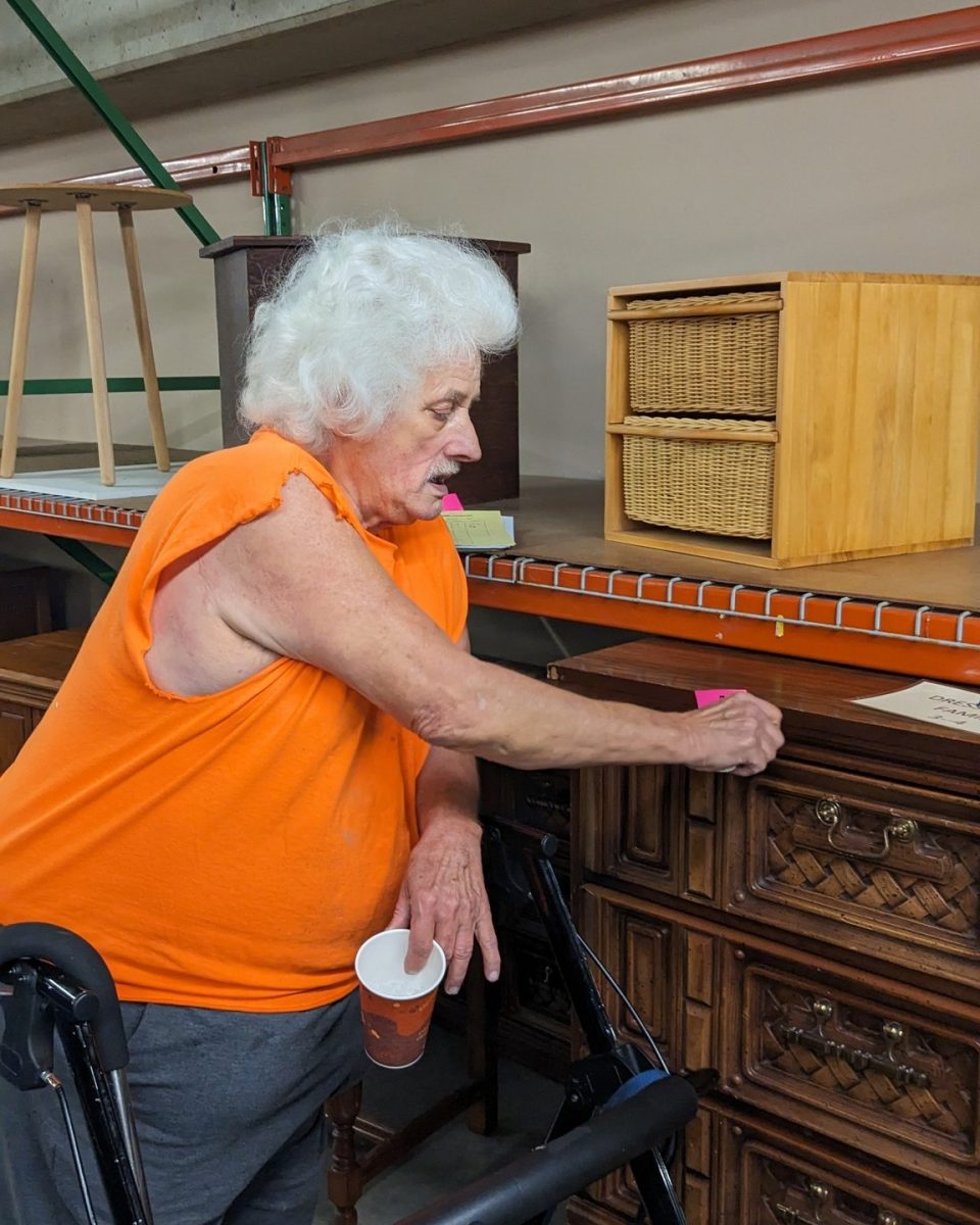 William tests dresser drawer handle